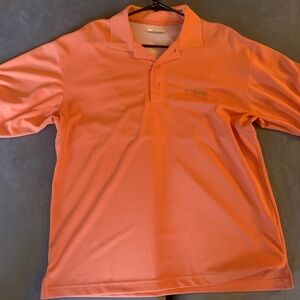 Columbia Men's Vibrant Orange Polo Shirt